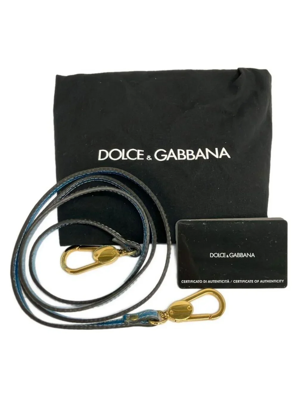 Dolce & Gabbana Handbag Blue Mini Boston Leather